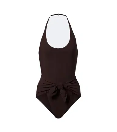 Alaïa Alaïa Draped halterneck swimsuit | Thumbnail 1