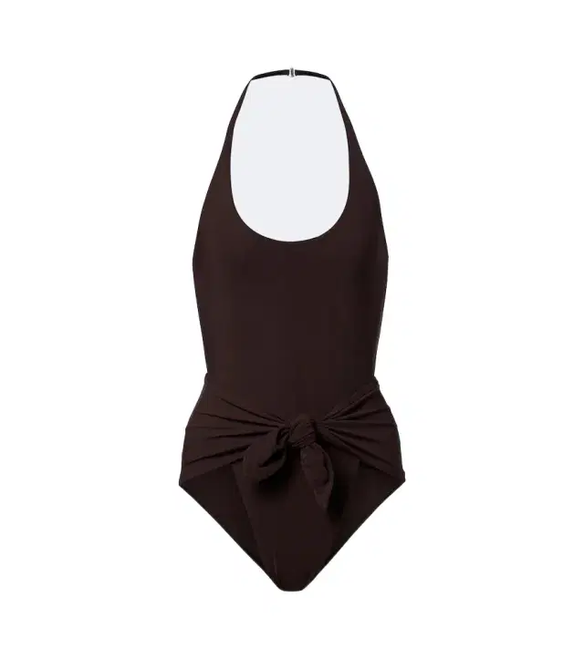 Alaia Alaïa Draped halterneck swimsuit