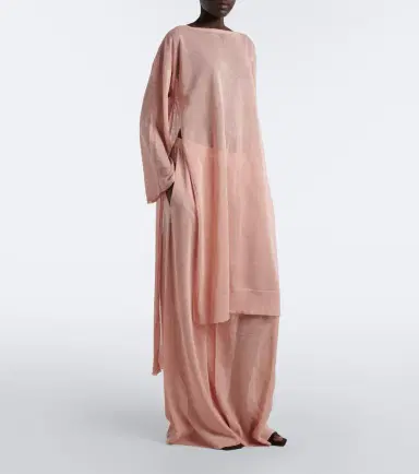 Alaïa Alaïa Knitted linen and silk kaftan | Thumbnail 2