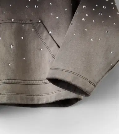 Monnalisa Embellished cotton jersey hoodie | Thumbnail 2 Monnalisa Embellished cotton jersey hoodie | Thumbnail 2