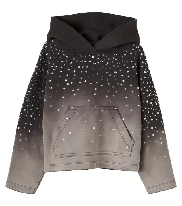 Monnalisa Embellished cotton jersey hoodie