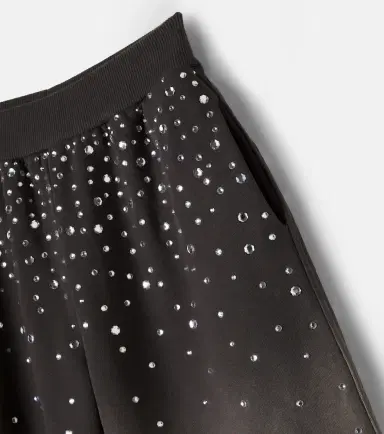 Monnalisa Embellished cotton jersey sweatpants | Thumbnail 3 Monnalisa Embellished cotton jersey sweatpants | Thumbnail 3