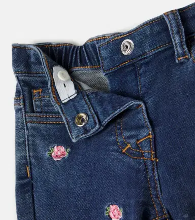 Monnalisa Floral embroidered jeans | Thumbnail 2