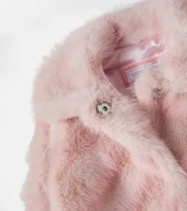 MONNALISA Baby striped coat | Thumbnail 3 MONNALISA Baby striped coat | Thumbnail 3