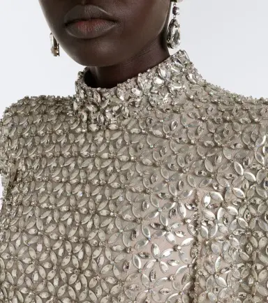 Jenny Packham Sedona embellished mesh gown | Thumbnail 3