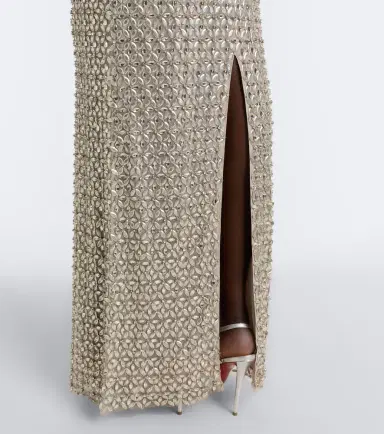 Jenny Packham Sedona embellished mesh gown | Thumbnail 4