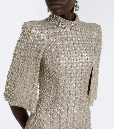 Jenny Packham Sedona embellished mesh gown | Thumbnail 5