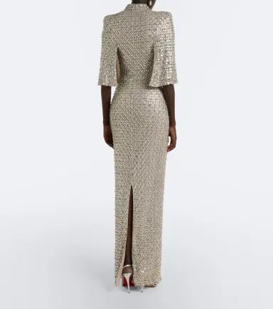 Jenny Packham Sedona embellished mesh gown | Thumbnail 6