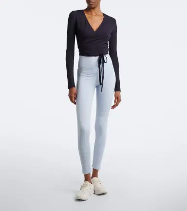 NORBA Ribbed-knit wrap top | Thumbnail 2