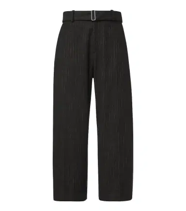 Studio Nicholson Checked cotton and wool-blend wide-leg pants | Thumbnail 1