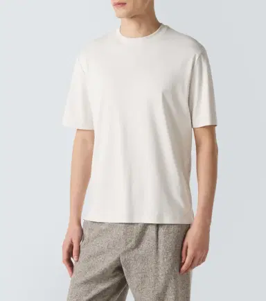 AGNONA Cotton and silk jersey T-shirt | Thumbnail 2 AGNONA Cotton and silk jersey T-shirt | Thumbnail 2