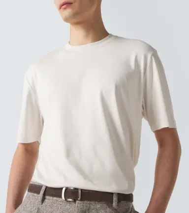 AGNONA Cotton and silk jersey T-shirt | Thumbnail 5 AGNONA Cotton and silk jersey T-shirt | Thumbnail 5