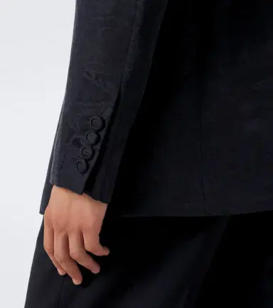 Valentino Floral jacquard linen and silk blazer | Thumbnail 4 Valentino Floral jacquard linen and silk blazer | Thumbnail 4