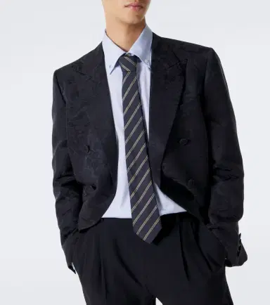Valentino Floral jacquard linen and silk blazer | Thumbnail 6 Valentino Floral jacquard linen and silk blazer | Thumbnail 6
