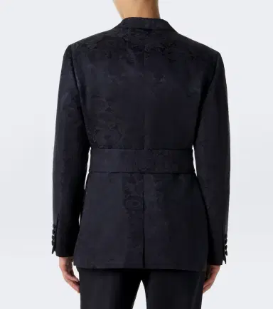 Valentino Floral jacquard linen and silk blazer | Thumbnail 8 Valentino Floral jacquard linen and silk blazer | Thumbnail 8