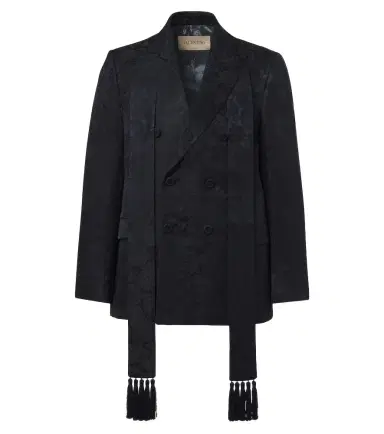 Valentino Floral jacquard linen and silk blazer | Thumbnail 1 Valentino Floral jacquard linen and silk blazer | Thumbnail 1