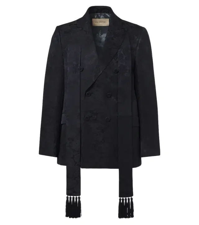 Valentino Floral jacquard linen and silk blazer