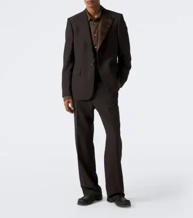 Wales Bonner Atto satin-trimmed virgin wool blazer | Thumbnail 5