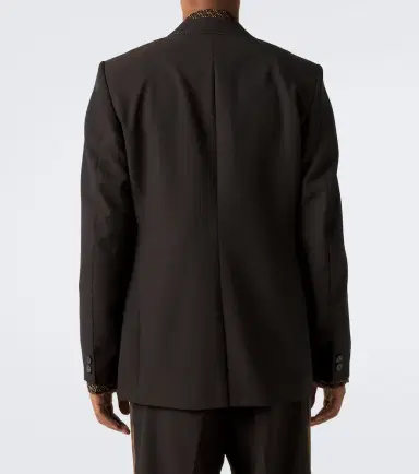 Wales Bonner Atto satin-trimmed virgin wool blazer | Thumbnail 6