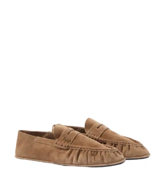 Saint Laurent Le Loafer suede penny loafers