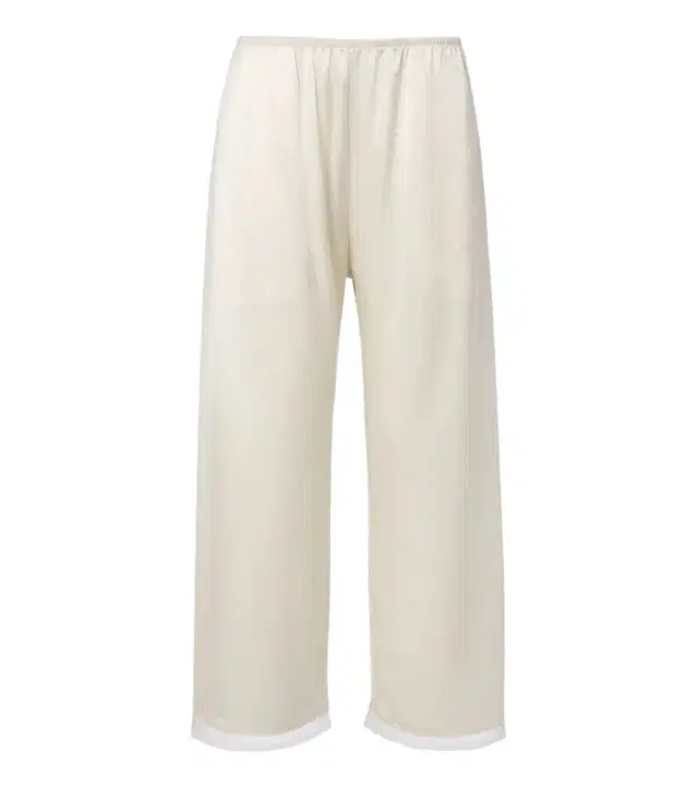 Leset Barb lace-trimmed satin wide-leg pants