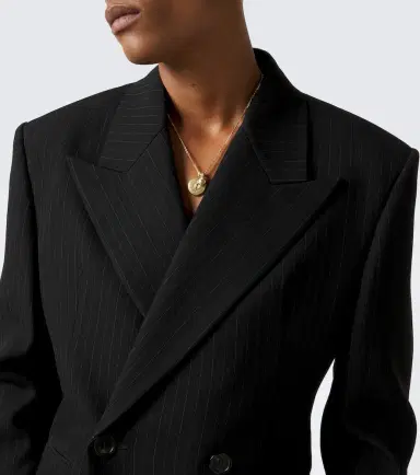 Saint Laurent Cassandre embellished chain necklace | Thumbnail 4