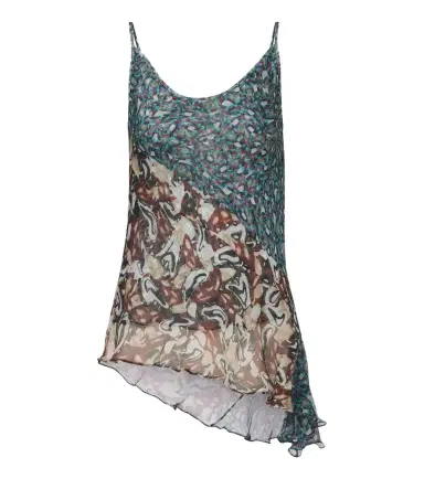 Dries Van Noten Printed asymmetric top | Thumbnail 1 Dries Van Noten Printed asymmetric top | Thumbnail 1