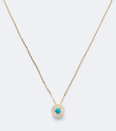 Suzanne Kalan Evil Eye 18kt gold pendant necklace with diamonds and turquoise | Thumbnail 2 Suzanne Kalan Evil Eye 18kt gold pendant necklace with diamonds and turquoise | Thumbnail 2