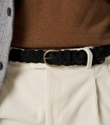 Rubinacci Braided suede belt | Thumbnail 3