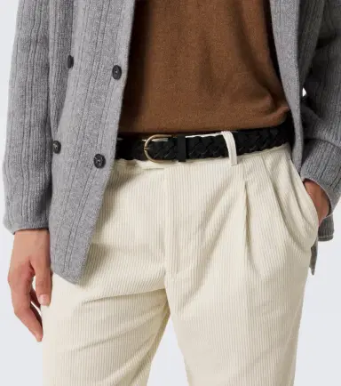 Rubinacci Braided suede belt | Thumbnail 4