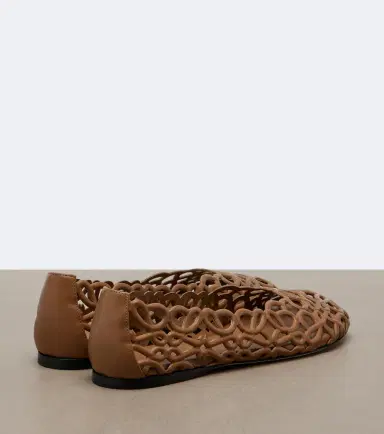 Loewe Petal Anagram leather ballet flats | Thumbnail 2