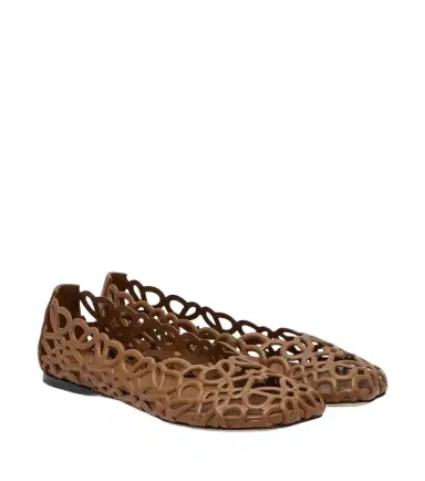 Loewe Petal Anagram leather ballet flats | Thumbnail 1