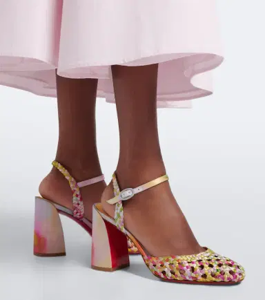 Christian Louboutin Jane Nandina crêpe satin pumps | Thumbnail 6