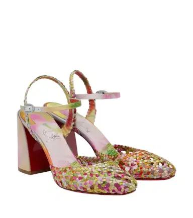 Christian Louboutin Jane Nandina crêpe satin pumps | Thumbnail 1