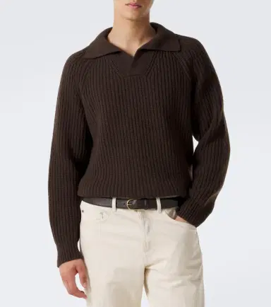 ELEVENTY Wool and cashmere polo sweater | Thumbnail 2