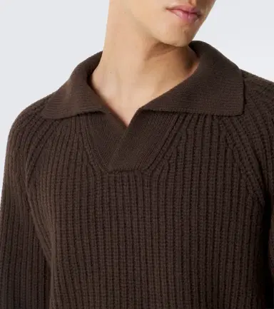 ELEVENTY Wool and cashmere polo sweater | Thumbnail 3
