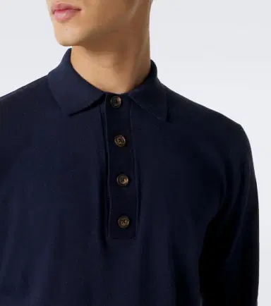 Eleventy Cotton and cashmere polo sweater | Thumbnail 5 Eleventy Cotton and cashmere polo sweater | Thumbnail 5