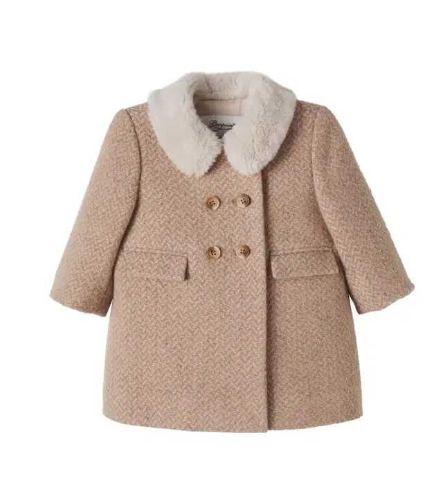 Bonpoint Baby Moka wool-blend coat