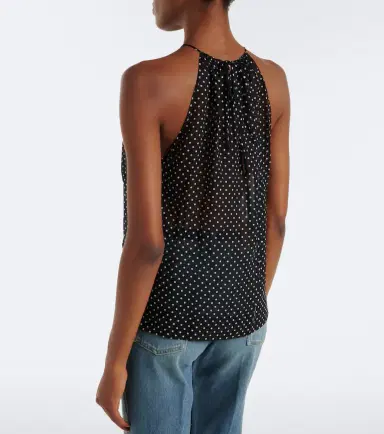 Nili Lotan Nikki halterneck polka-dot silk top | Thumbnail 3 Nili Lotan Nikki halterneck polka-dot silk top | Thumbnail 3