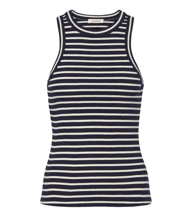 Nili Lotan Hank striped cotton tank top