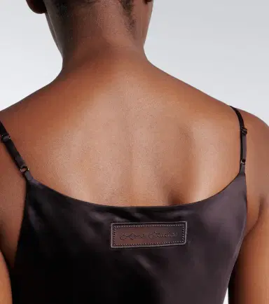 Acne Studios Lace-trimmed satin slip dress | Thumbnail 4 Acne Studios Lace-trimmed satin slip dress | Thumbnail 4