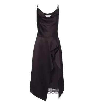 Acne Studios Lace-trimmed satin slip dress | Thumbnail 1 Acne Studios Lace-trimmed satin slip dress | Thumbnail 1