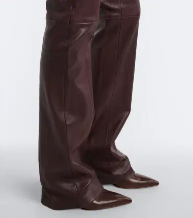 STOULS Icham leather flared pants | Thumbnail 3 STOULS Icham leather flared pants | Thumbnail 3