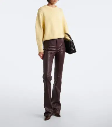 STOULS Icham leather flared pants | Thumbnail 4 STOULS Icham leather flared pants | Thumbnail 4
