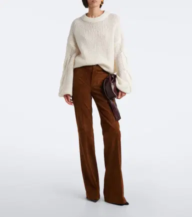 STOULS Lizzy suede bootcut pants | Thumbnail 4
