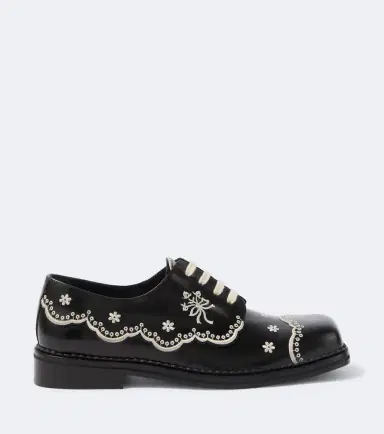 Simone Rocha Embroidered leather brogues | Thumbnail 2