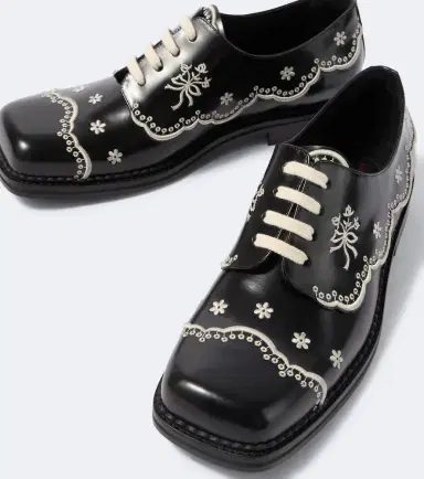 Simone Rocha Embroidered leather brogues | Thumbnail 3