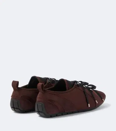 Simone Rocha Ballerina Grip suede-trimmed satin sneakers | Thumbnail 5 Simone Rocha Ballerina Grip suede-trimmed satin sneakers | Thumbnail 5