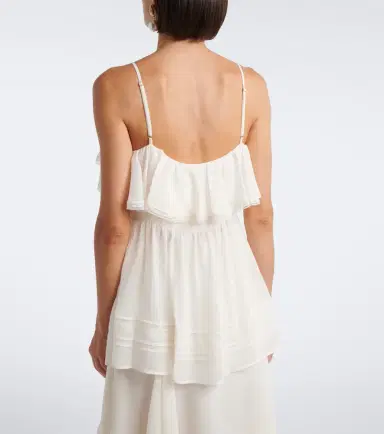 Xu Zhi Ruffled lace-trimmed top | Thumbnail 4