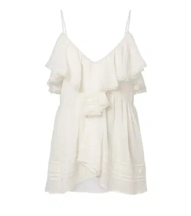 Xu Zhi Ruffled lace-trimmed top | Thumbnail 1
